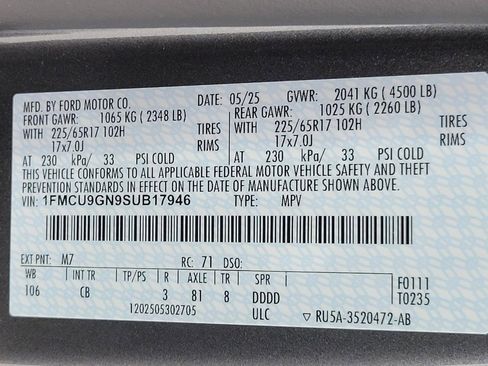 Used 2025 Ford Escape Active AWD/4WD image 27