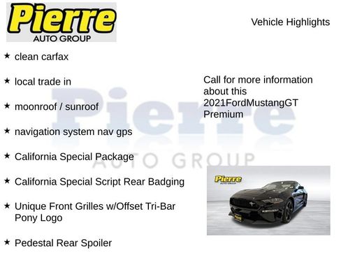 Used 2021 Ford Mustang GT Premium w/ Equipment Group 401A RWD image 7
