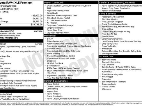 Used 2025 Toyota RAV4 XLE Premium w/ Weather Package AWD/4WD image 37