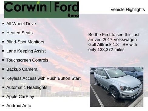 Used 2017 Volkswagen Golf Alltrack SE AWD/4WD image 4