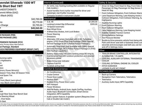 New 2026 Chevrolet Silverado 1500 W/T w/ WT Value Package RWD image 26