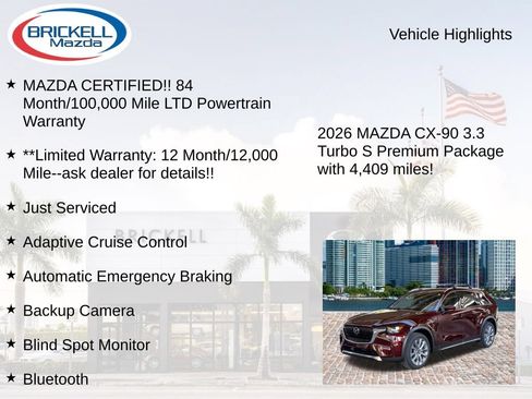 Used 2026 MAZDA CX-90 3.3 Turbo S w/ Premium Plus AWD/4WD image 17