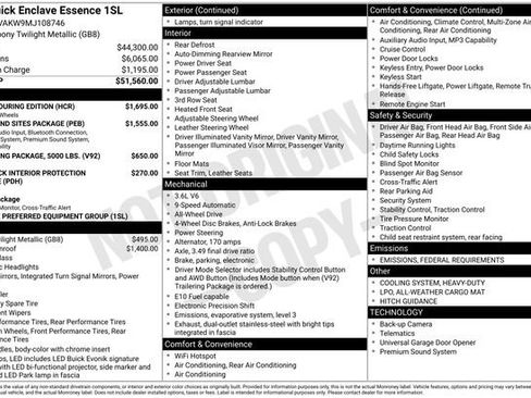 Used 2021 Buick Enclave Essence w/ Sport Touring Edition image 2