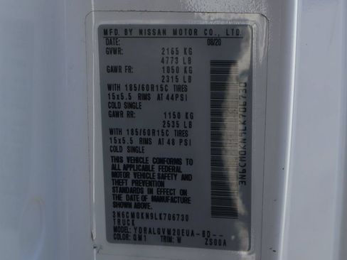 Used 2020 Nissan NV200 SV w/ Sliding Glass Door Package FWD image 46