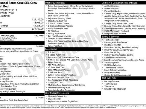 Used 2022 Hyundai Santa Cruz SEL w/ Activity Package AWD/4WD image 37