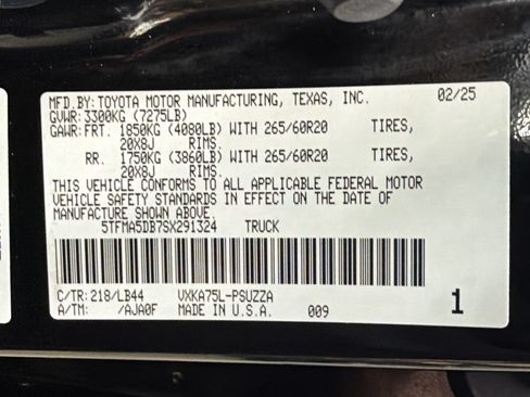 Used 2025 Toyota Tundra 1794 Edition AWD/4WD image 41