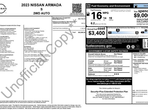 Used 2023 Nissan Armada S RWD image 3