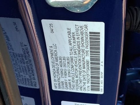 Certified 2025 Honda Accord Sport image 29