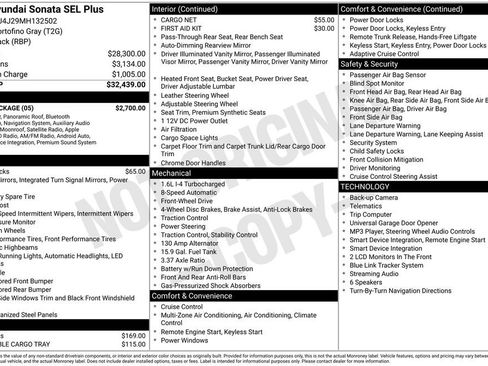 Used 2021 Hyundai Sonata SEL Plus w/ Tech Package FWD image 3