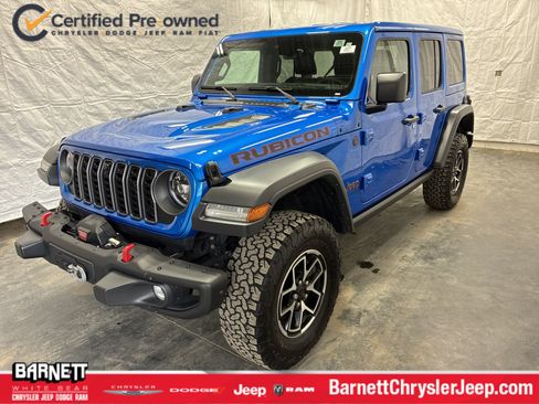 Certified 2025 Jeep Wrangler Unlimited Rubicon w/ Safety Group AWD/4WD image 1