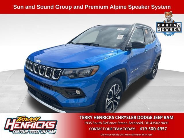 Used 2023 Jeep Compass Limited w/ Sun and Sound Group AWD/4WD image 1