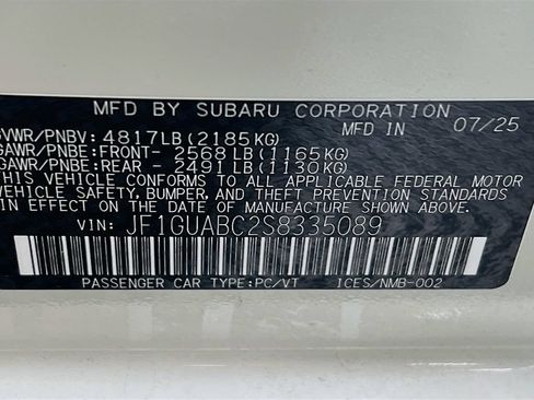 Used 2025 Subaru Impreza 2.0i AWD/4WD image 25