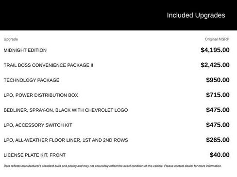 New 2026 Chevrolet Colorado Trail Boss w/ Midnight Edition AWD/4WD image 9