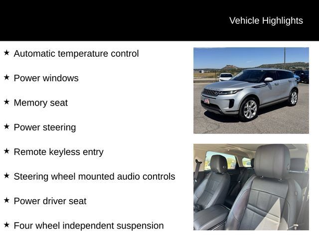 Used 2020 Land Rover Range Rover Evoque SE AWD/4WD image 14