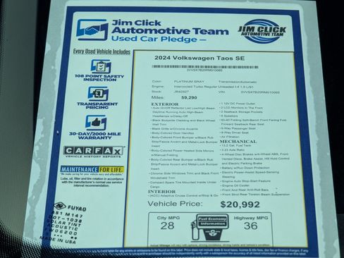 Used 2024 Volkswagen Atlas SE FWD image 14