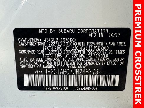 Used 2018 Subaru Crosstrek 2.0i Premium w/ Popular Package #2 image 32