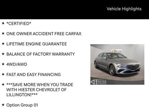 Used 2025 Genesis G70 2.5T AWD/4WD image 8