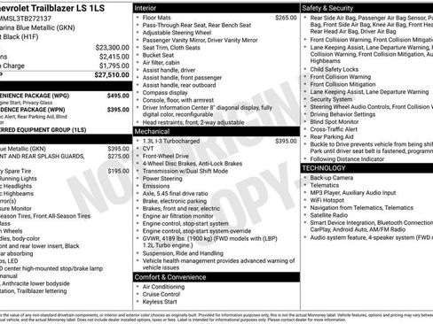 New 2026 Chevrolet TrailBlazer LS w/ LS Convenience Package FWD image 11