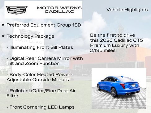 Used 2026 Cadillac CT5 Premium Luxury w/ Technology Package AWD/4WD image 7