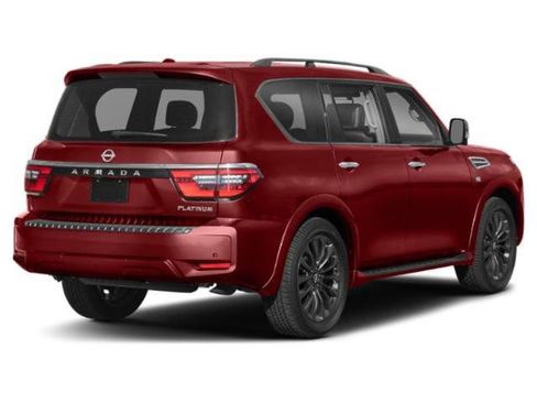 Certified 2021 Nissan Armada Platinum w/ Captain's Chairs Package RWD image 2