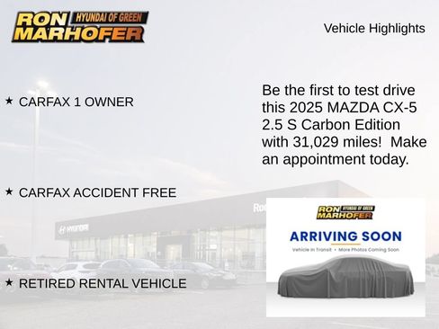 Used 2025 MAZDA CX-5 Carbon Edition AWD/4WD image 2