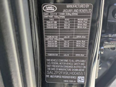 Used 2020 Land Rover Range Rover Evoque SE AWD/4WD image 27
