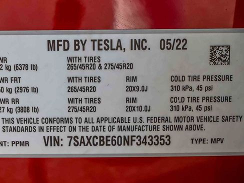 Used 2022 Tesla Model X Plaid AWD/4WD image 30