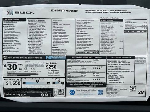 New 2026 Buick Envista Preferred w/ Convenience I Package image 21