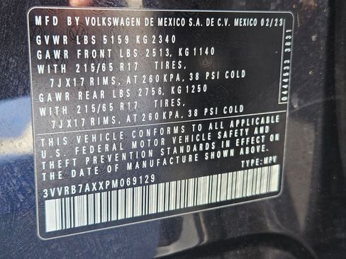 Used 2023 Volkswagen Tiguan S w/ Driver Assistance Package FWD image 36