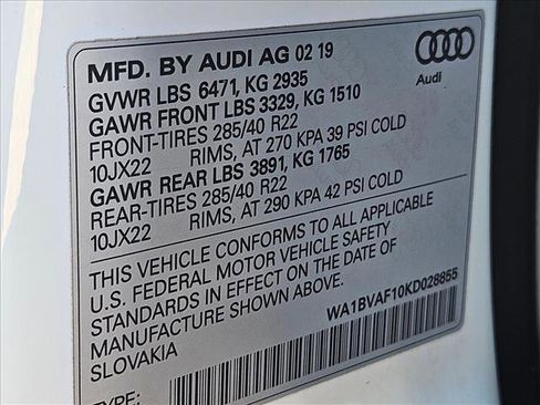 Used 2019 Audi Q8 Premium Plus w/ Premium Plus image 22