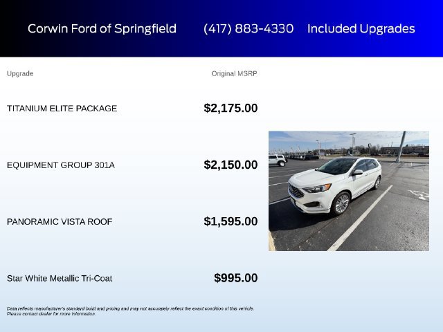 Used 2024 Ford Edge Titanium w/ Titanium Elite Package AWD/4WD image 6