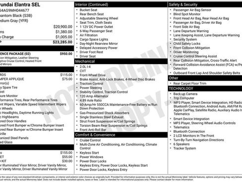 Used 2021 Hyundai Elantra SEL w/ Convenience Package FWD image 3