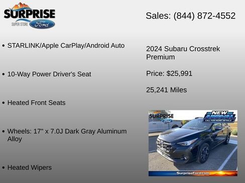 Used 2024 Subaru Crosstrek 2.0i Premium AWD/4WD image 16