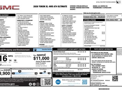 New 2026 GMC Yukon XL AT4 Ultimate