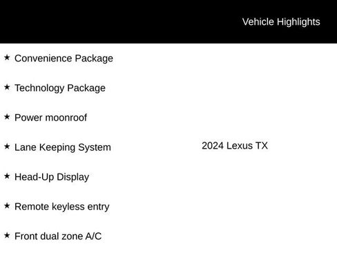 Used 2024 Lexus TX 350 FWD w/ Technology Package image 12