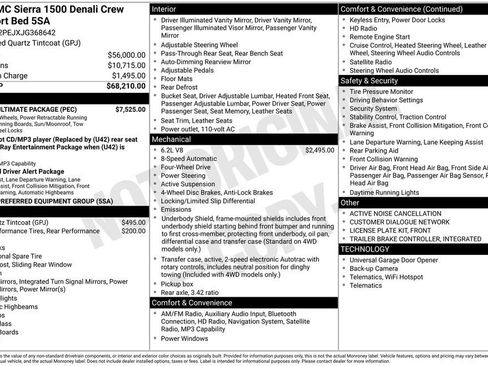 Used 2018 GMC Sierra 1500 Denali w/ Denali Ultimate Package AWD/4WD image 41