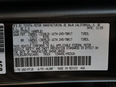 New 2026 Toyota Tacoma SR5 image 30