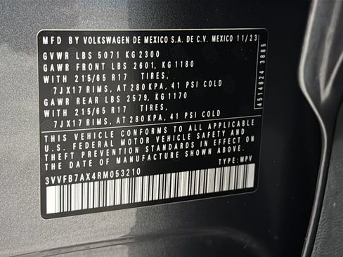 Used 2024 Volkswagen Tiguan S AWD/4WD image 34