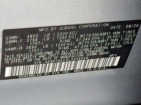 Used 2020 Subaru Outback Premium w/ Popular Package #1 image 27