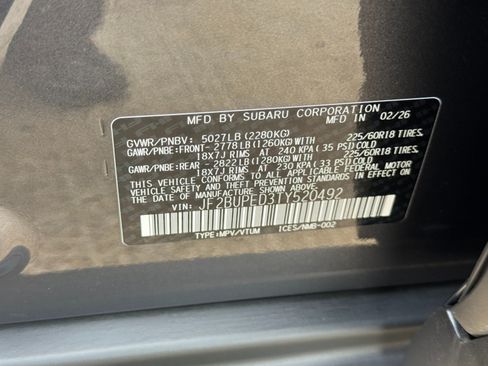 Used 2026 Subaru Outback Touring AWD/4WD image 46