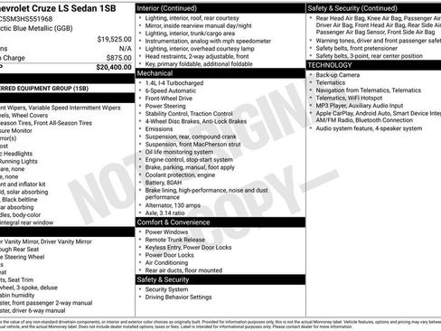 Certified 2017 Chevrolet Cruze LS FWD image 2