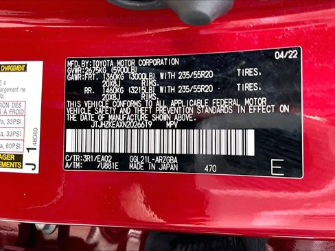 Certified 2022 Lexus RX 350L RX 350L FWD SUV image 37