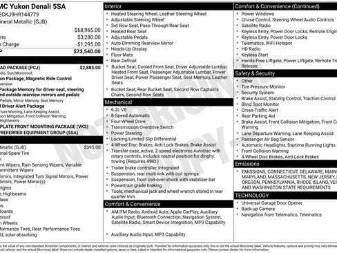 Used 2017 GMC Yukon Denali w/ Open Road Package image 6