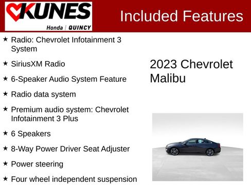 Used 2023 Chevrolet Malibu LT w/ Driver Confidence Package FWD image 2