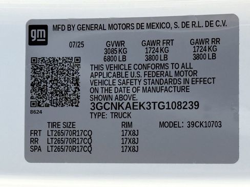 New 2026 Chevrolet Silverado 1500 W/T w/ WT Safety Package AWD/4WD image 23