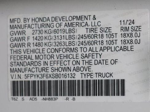 New 2025 Honda Ridgeline TrailSport image 29