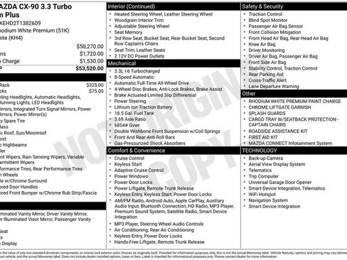 New 2026 MAZDA CX-90 3.3 Turbo w/ Premium Plus Pkg image 37