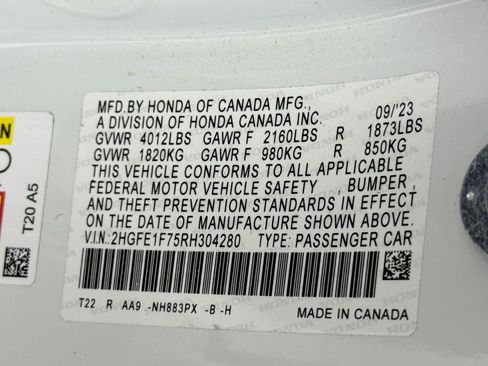 Certified 2024 Honda Civic EX image 31