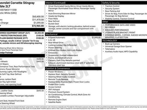 Used 2019 Chevrolet Corvette Stingray Convertible w/ 2LT Preferred Equipment Group image 28