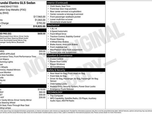 Used 2013 Hyundai Elantra GLS w/ Preferred Pkg FWD image 3